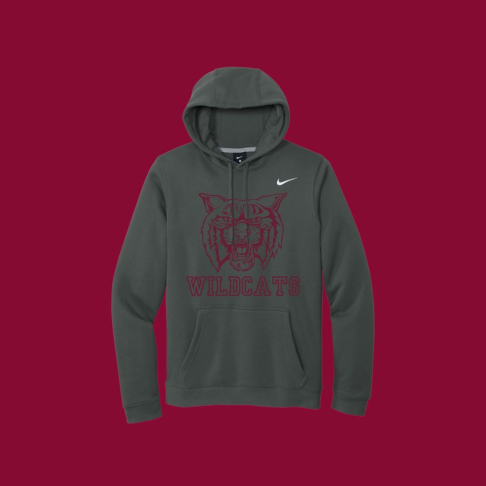 Thumbnail: (Adult-Unisex) Nike Club Classic WB Wildcat Design Fleece Hoodie