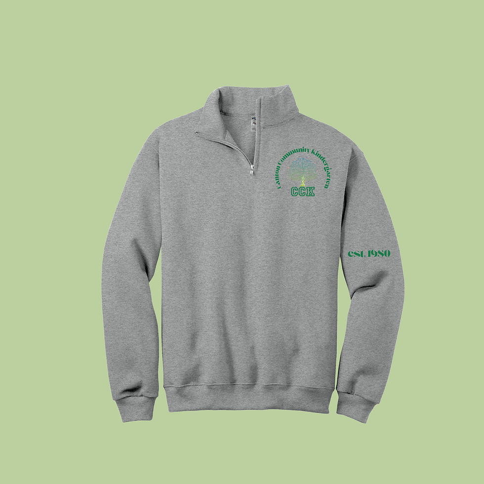 Thumbnail: (Adult-Unisex) CCK School Quarter Zip Sweater