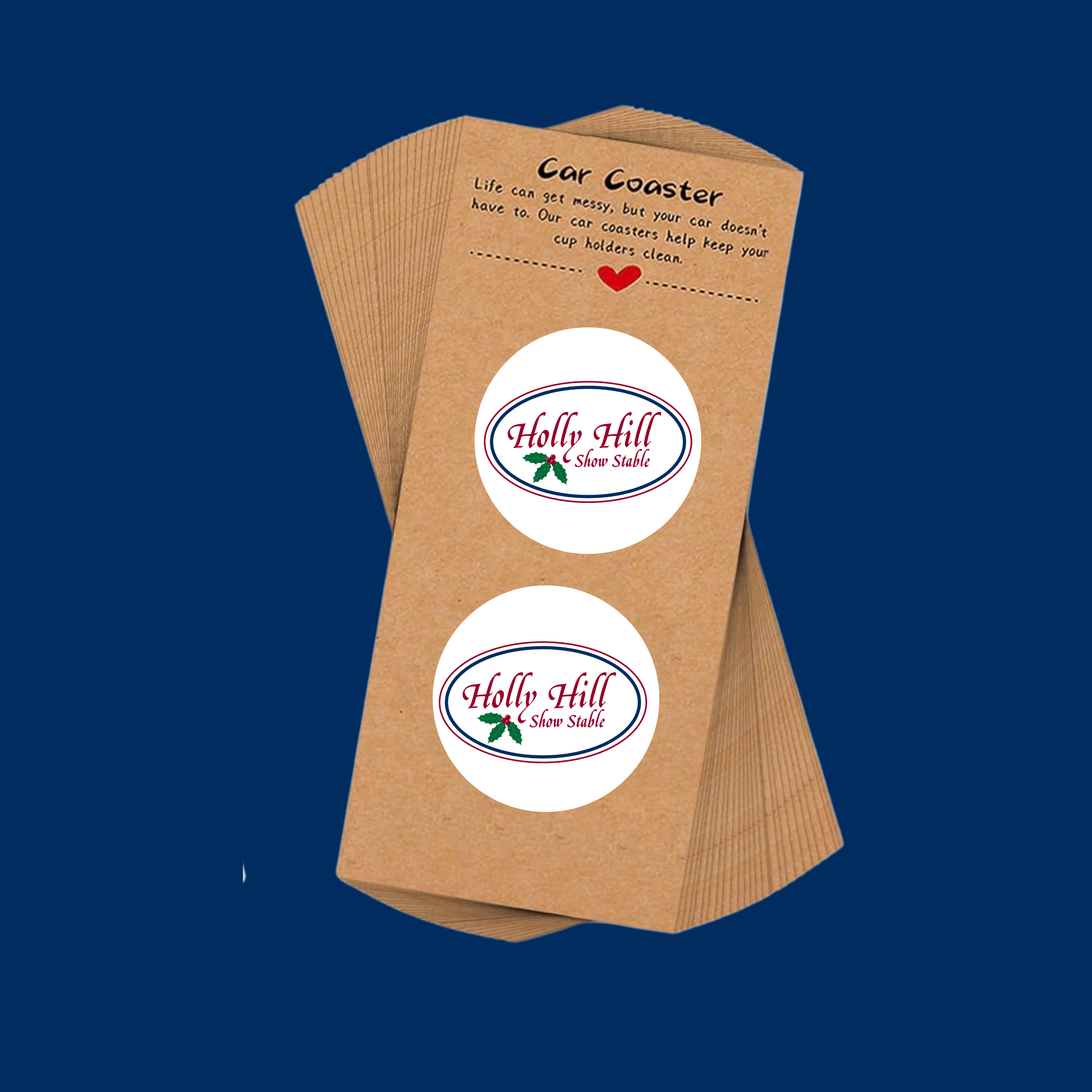 Holly Hill Show Stable Car Coasters