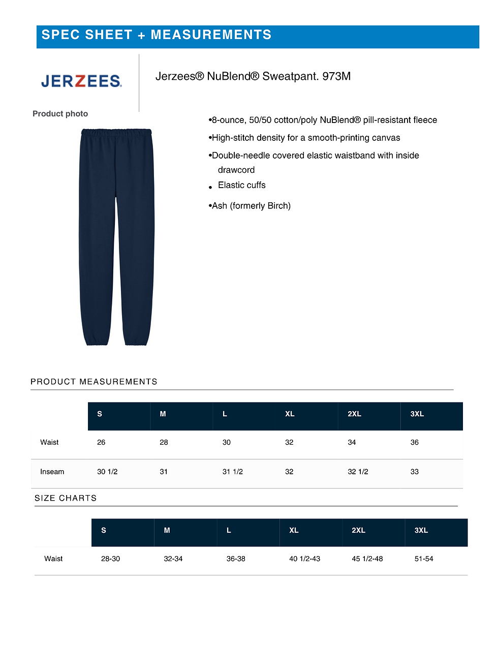 Thumbnail: (Youth & Adult-Unisex) Jerzees® [MKG School] NuBlend® Sweatpant