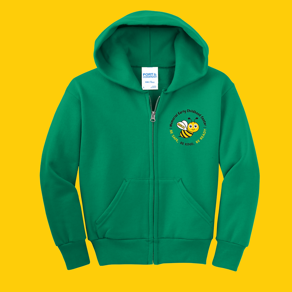 Thumbnail: (Youth-Unisex) Port & Co™ MECC School Zip-Up Hoodie