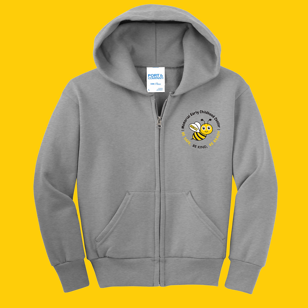 Thumbnail: (Youth-Unisex) Port & Co™ MECC School Zip-Up Hoodie