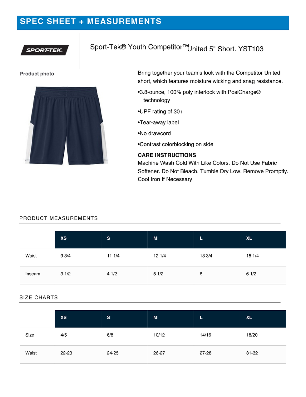 Thumbnail: (Youth & Adult-Women's) Sport-Tek® Wildcats Soccer Competitor™ 7" Short