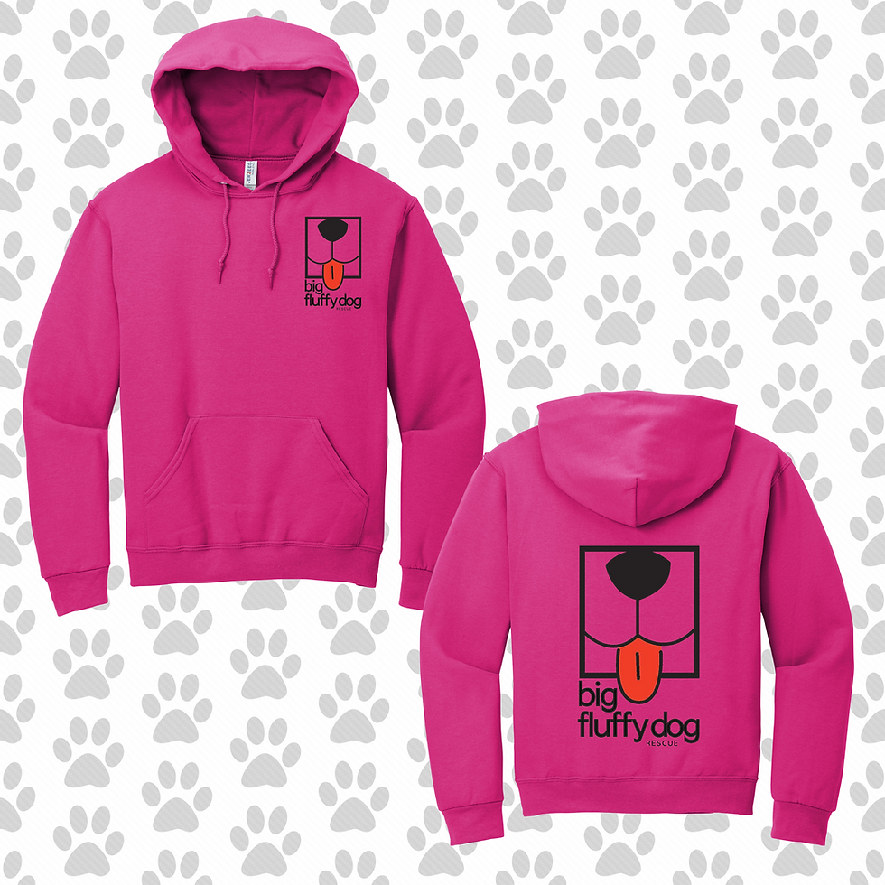 Thumbnail: (Adult-Unisex) Big Fluffy Dog Rescue Hoodie