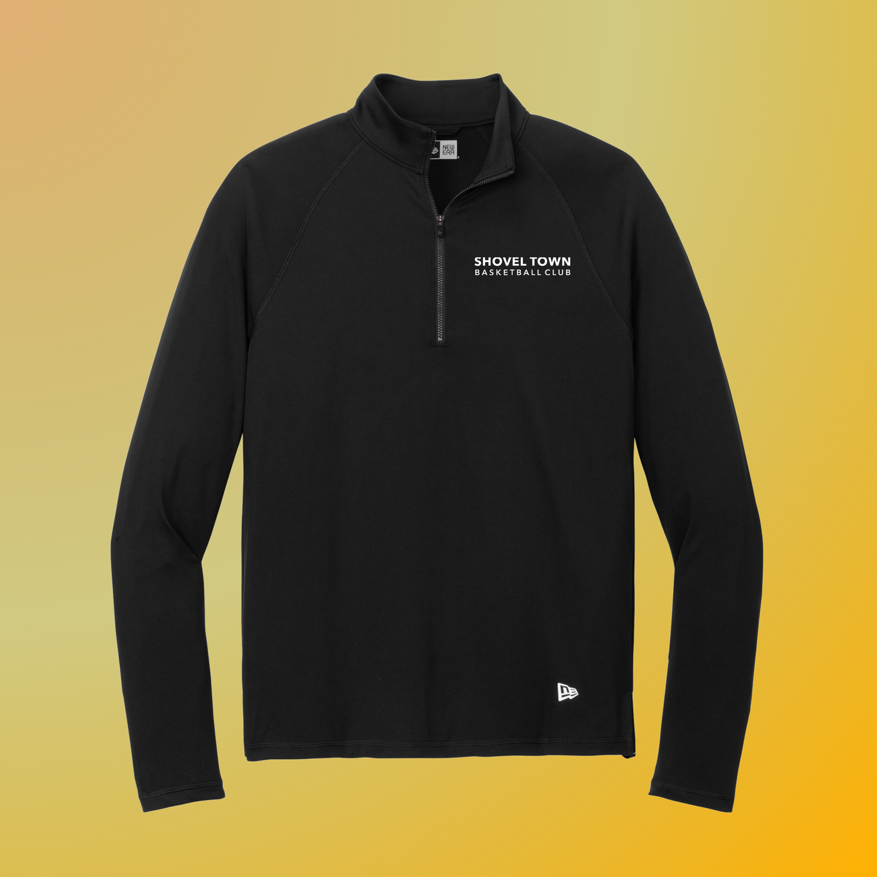 (Adult-Unisex) Black New Era® [Shovel Town Basketball Club] Power 1/2-Zip