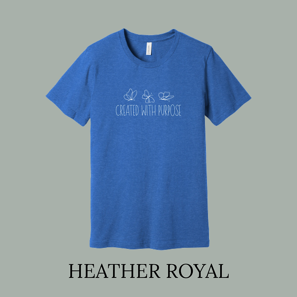 Thumbnail: (Adult-Unisex)  BELLA+CANVAS®  Heather CVC "Created With Purpose" Short