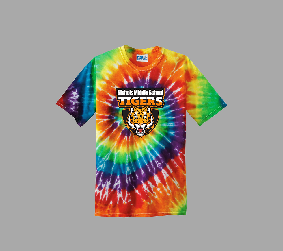 Thumbnail: (Youth & Adult-Unisex) Port & Co™ [John T. NMS Tigers] Tie-Dye T-shirt