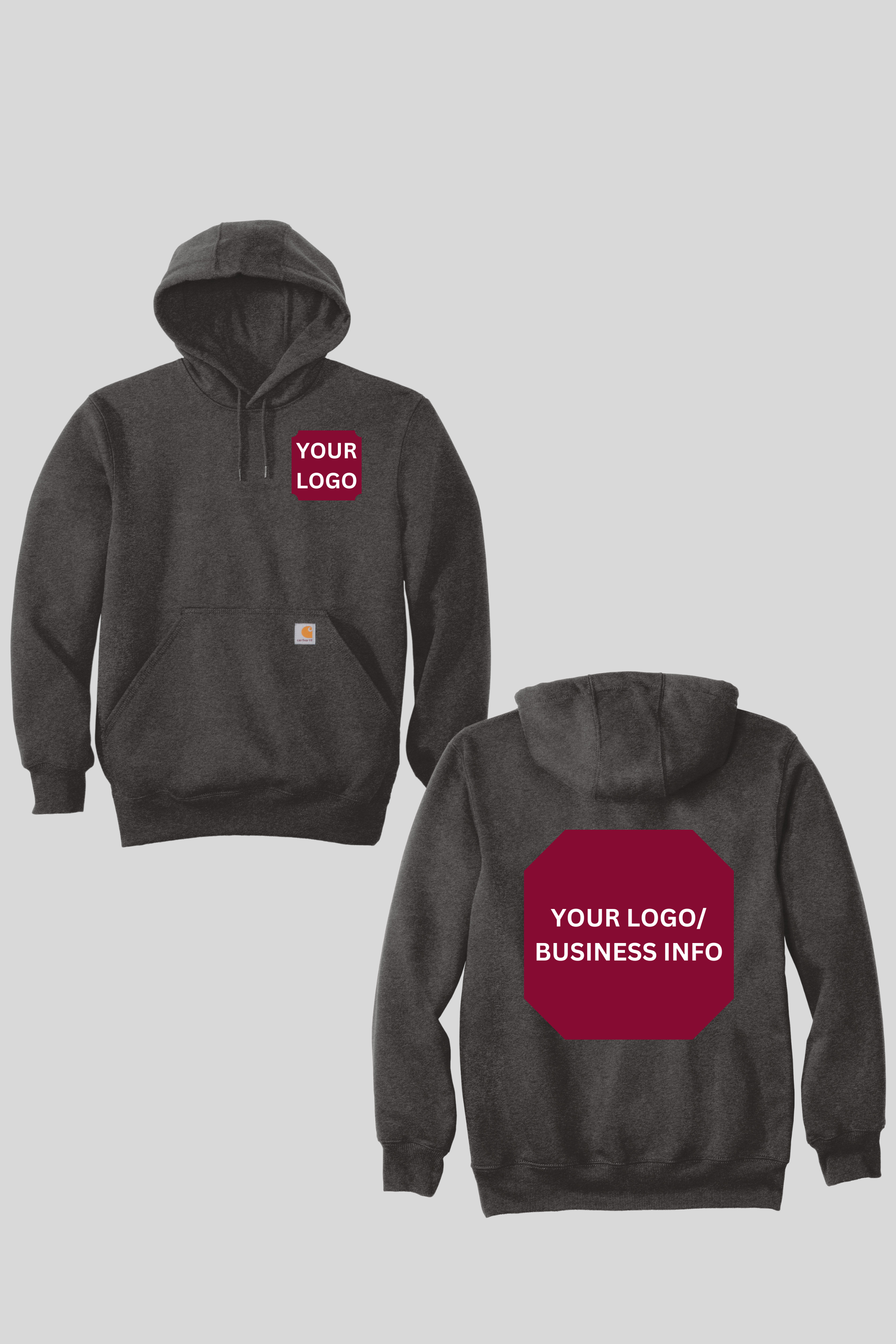 (Adult) Add Your Logo-Carhartt® Rain Defender Heavyweight Hooded Sweatshirt