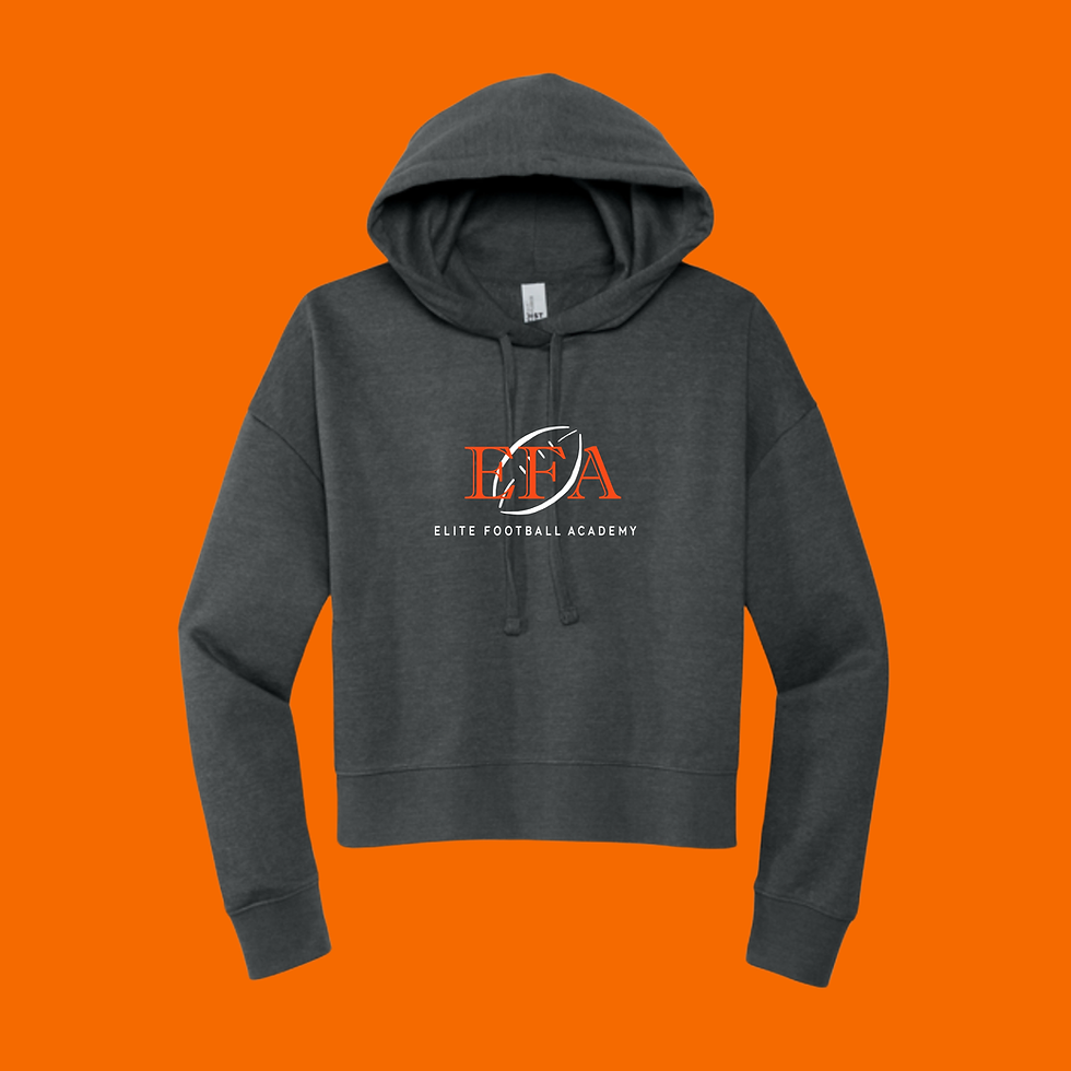 Thumbnail: (Adult-Women's) District® [EFA] V.I.T.™ Fleece Cropped Hoodie/DT6101