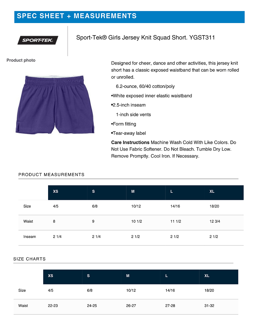 Thumbnail: (Youth & Adult) Sport-Tek® Mavericks Cheer Squad Short