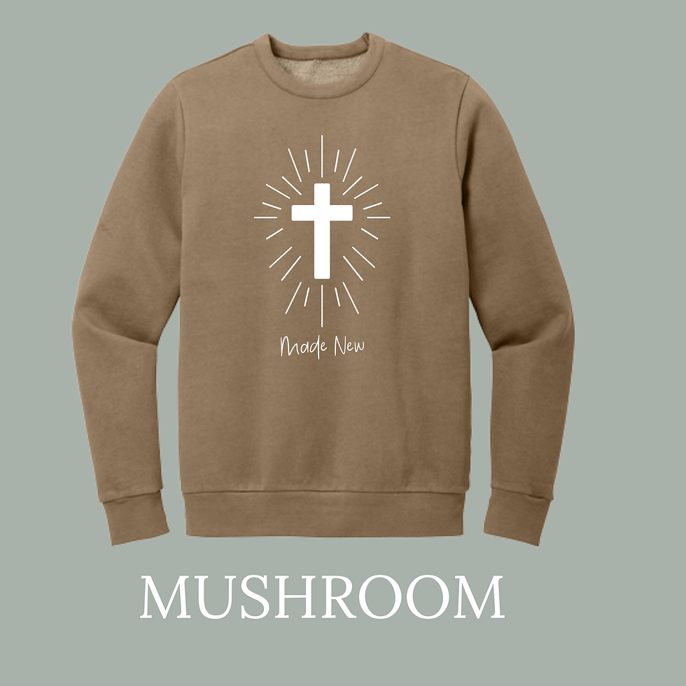 Thumbnail: (Adult-Unisex)  District Wash™ "Made New" Fleece Crew
