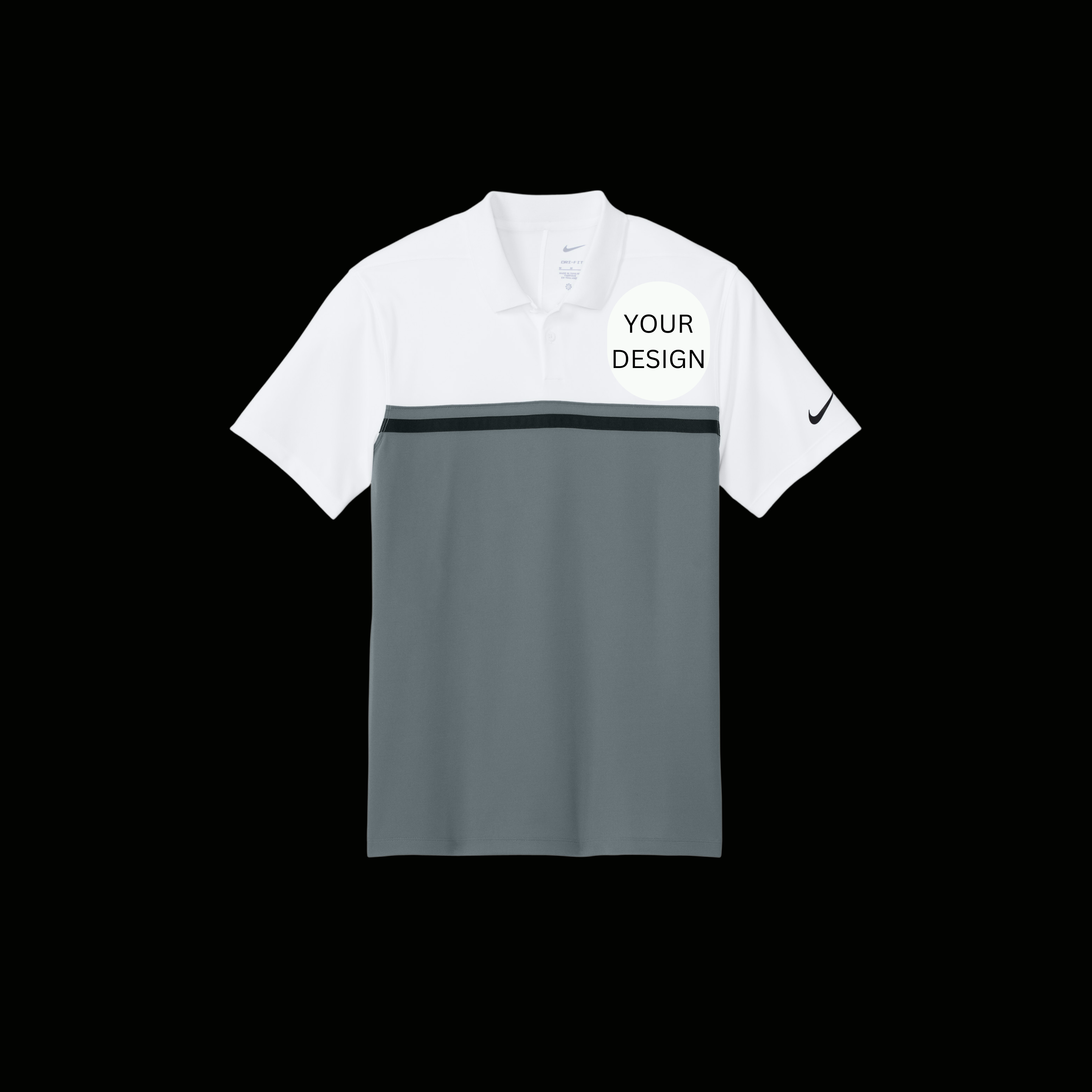 (Adult-Men) Add Your Design-Nike Dri-FIT Victory Colorblock Polo