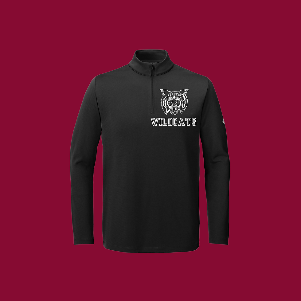 Thumbnail: (ADULT-Unisex)-Large Wildcats Design The North Face®  1/4-Zip