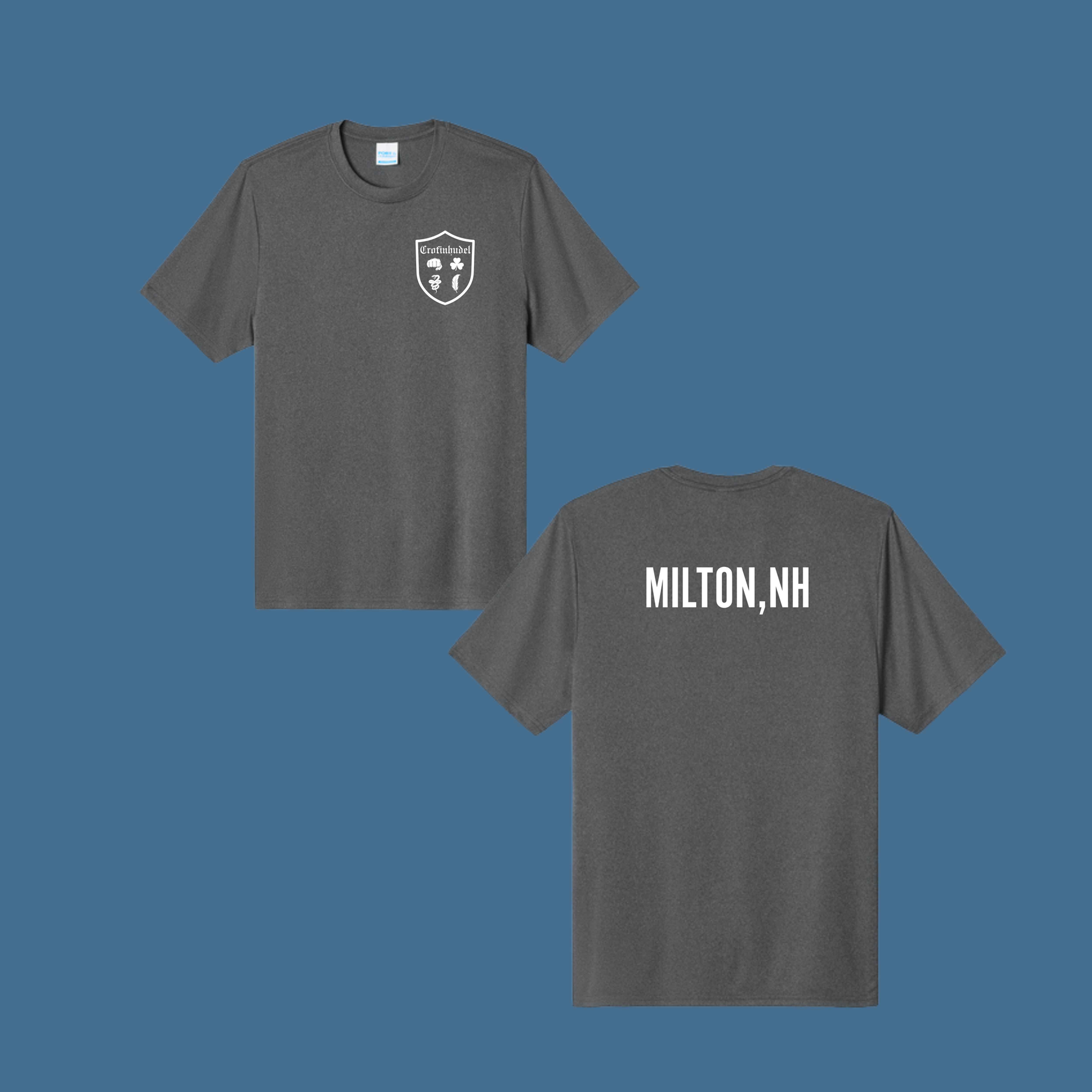 (Adult)  Crofinhudel Port & Co™ Heather Performance Tee-PC390