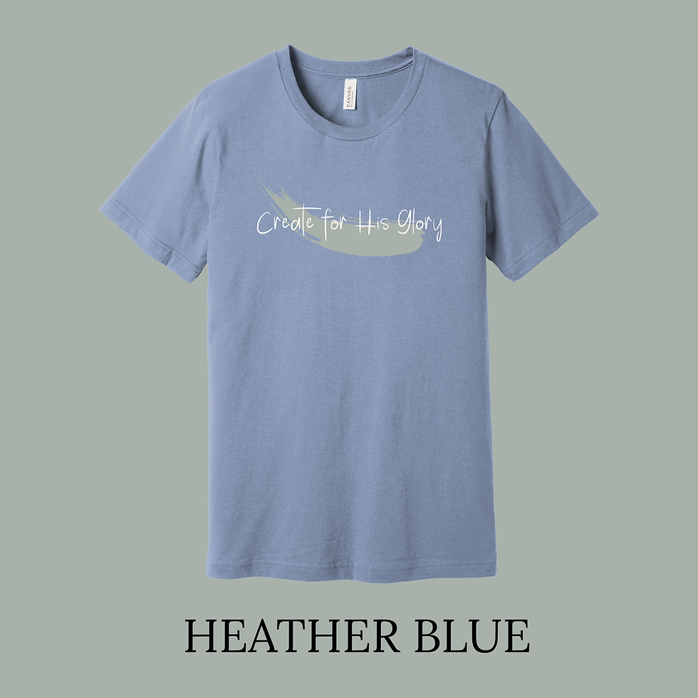 Thumbnail: (Adult-Unisex)  BELLA+CANVAS®  Heather CVC "Create For His Glory" Short Sleeve T