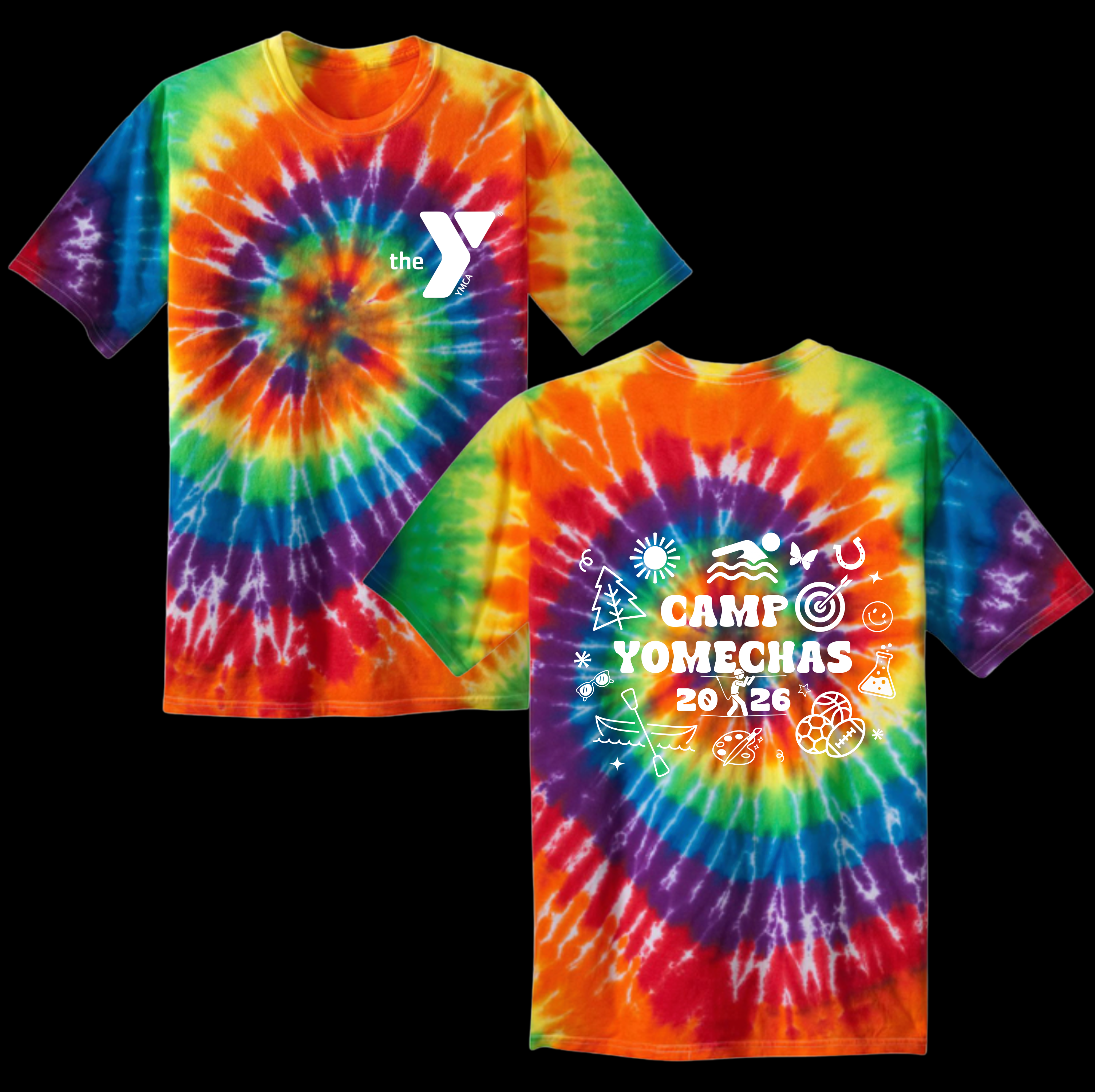 (Youth or Adult) Port & Co™ [Camp Yomechas] Tie-Dye Tee