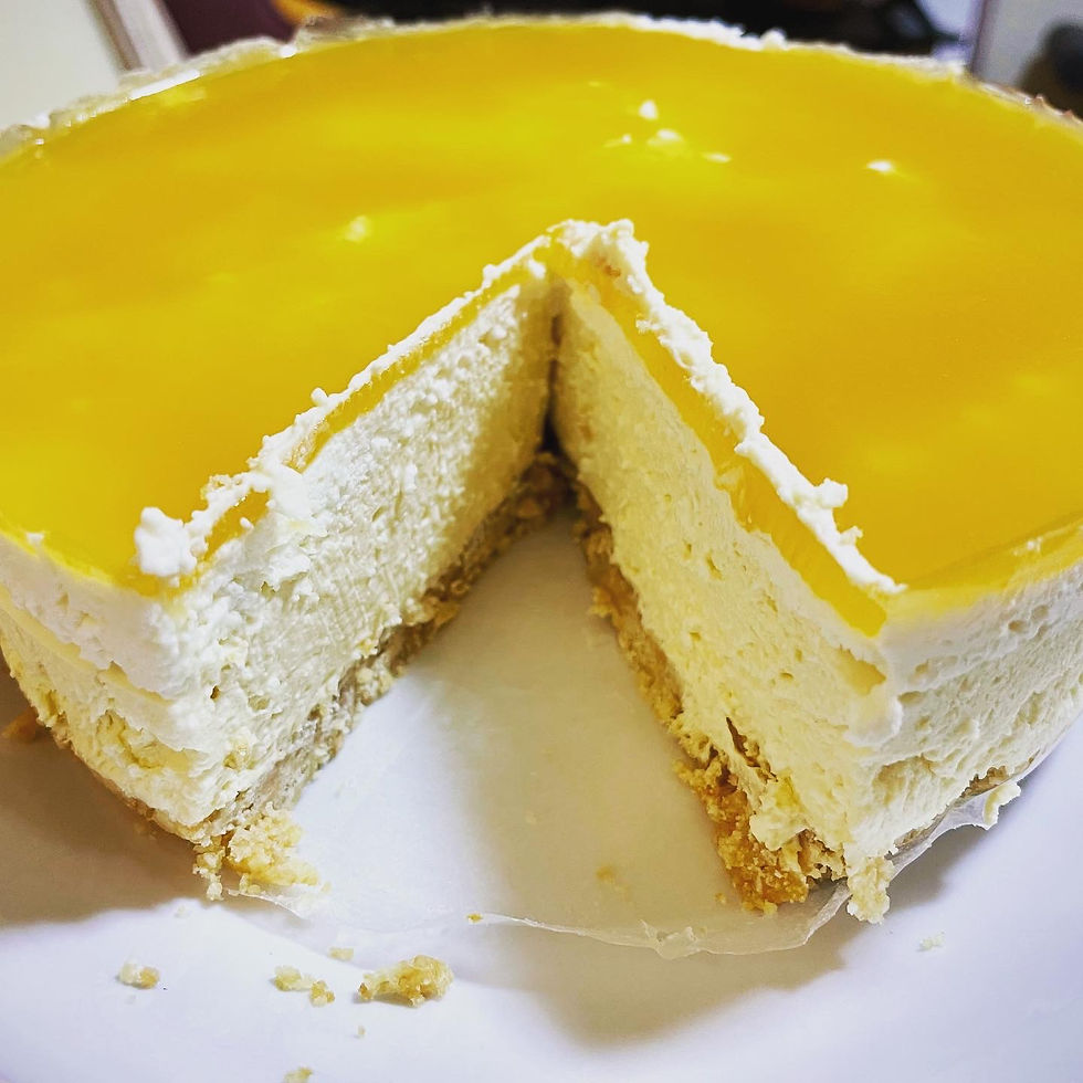 No Bake Mango Cheesecake
