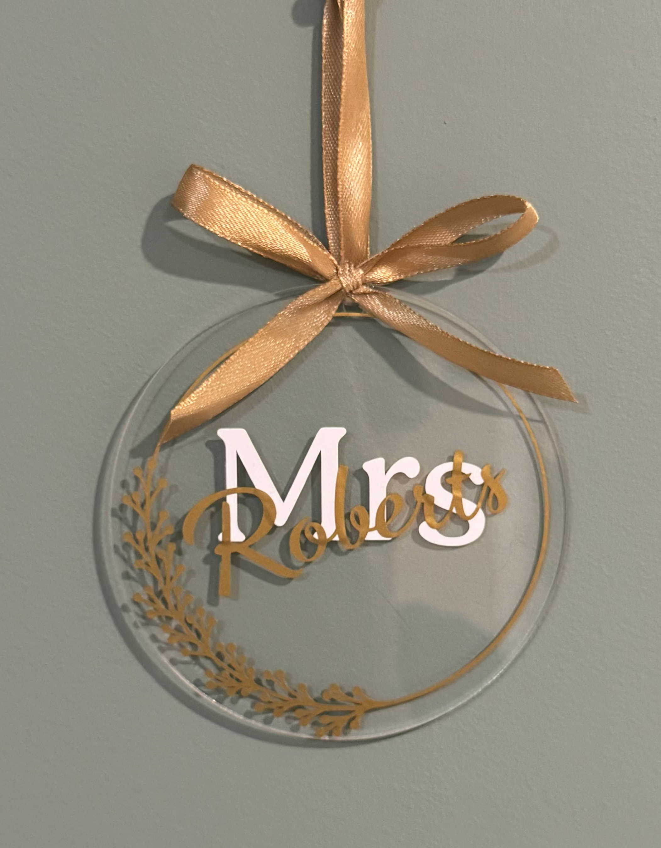 Teacher acrylic disk