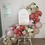 Thumbnail: Floral baby shower easel arch