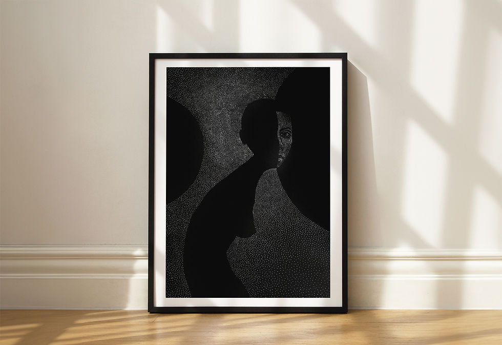 Thumbnail: Femininity IV | Linocut Print | Limited Edition of 25