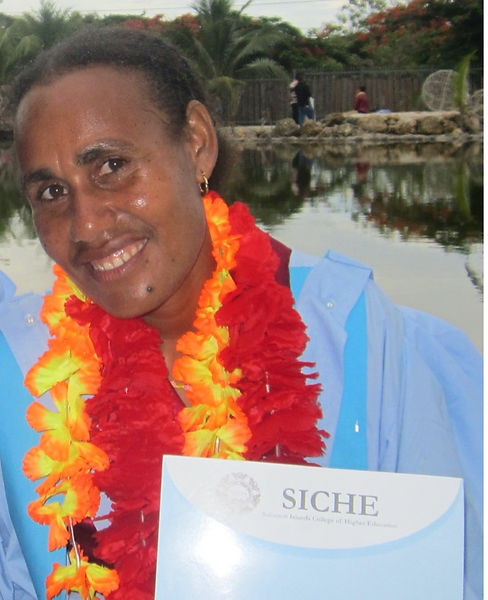 Esther with diploma