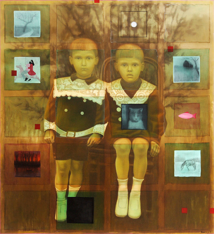 Different Stories. 2006. canvas, oil. 43x40in. (110x100 cm)