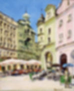 Prague. oil on carbord. 1999. 24x16in. (60x40 cm)