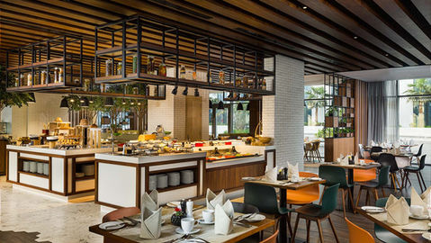 Buffet spread at House of Colours restaurant, Millennium Al Barsha hotel.