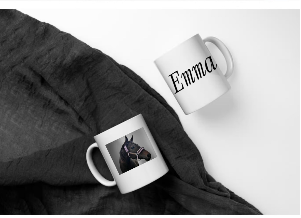 White tea / coffee mug with printed photograph