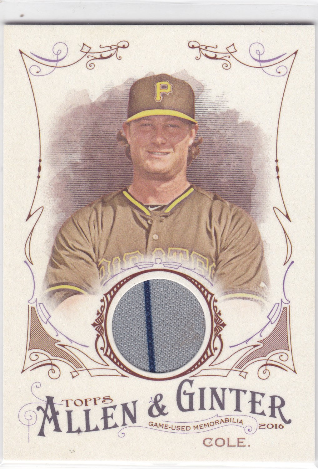 2014 Allen and Ginter Gerrit Cole Game Used Relic