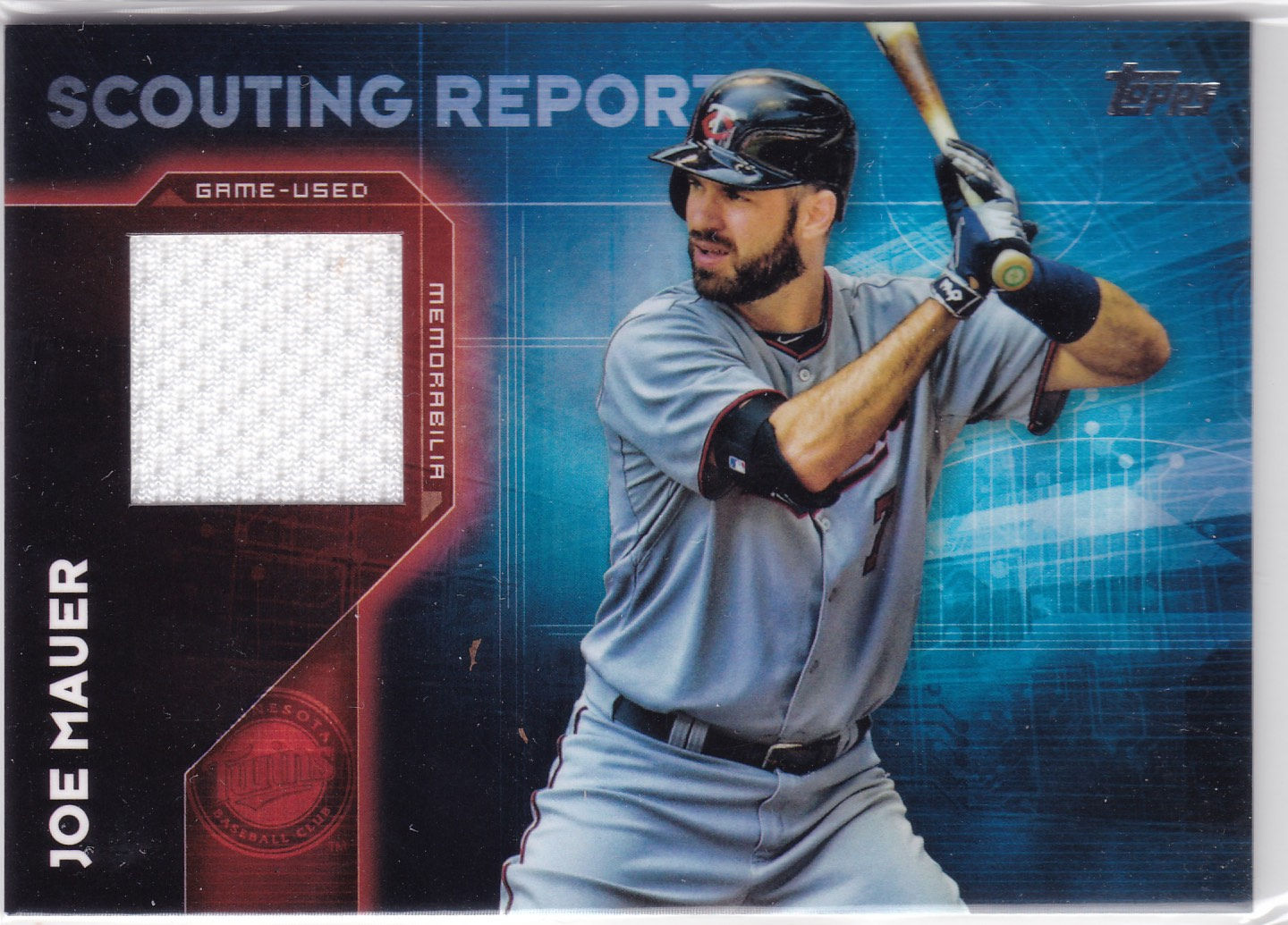 2016 Topps Scouting Report Joe Mauer