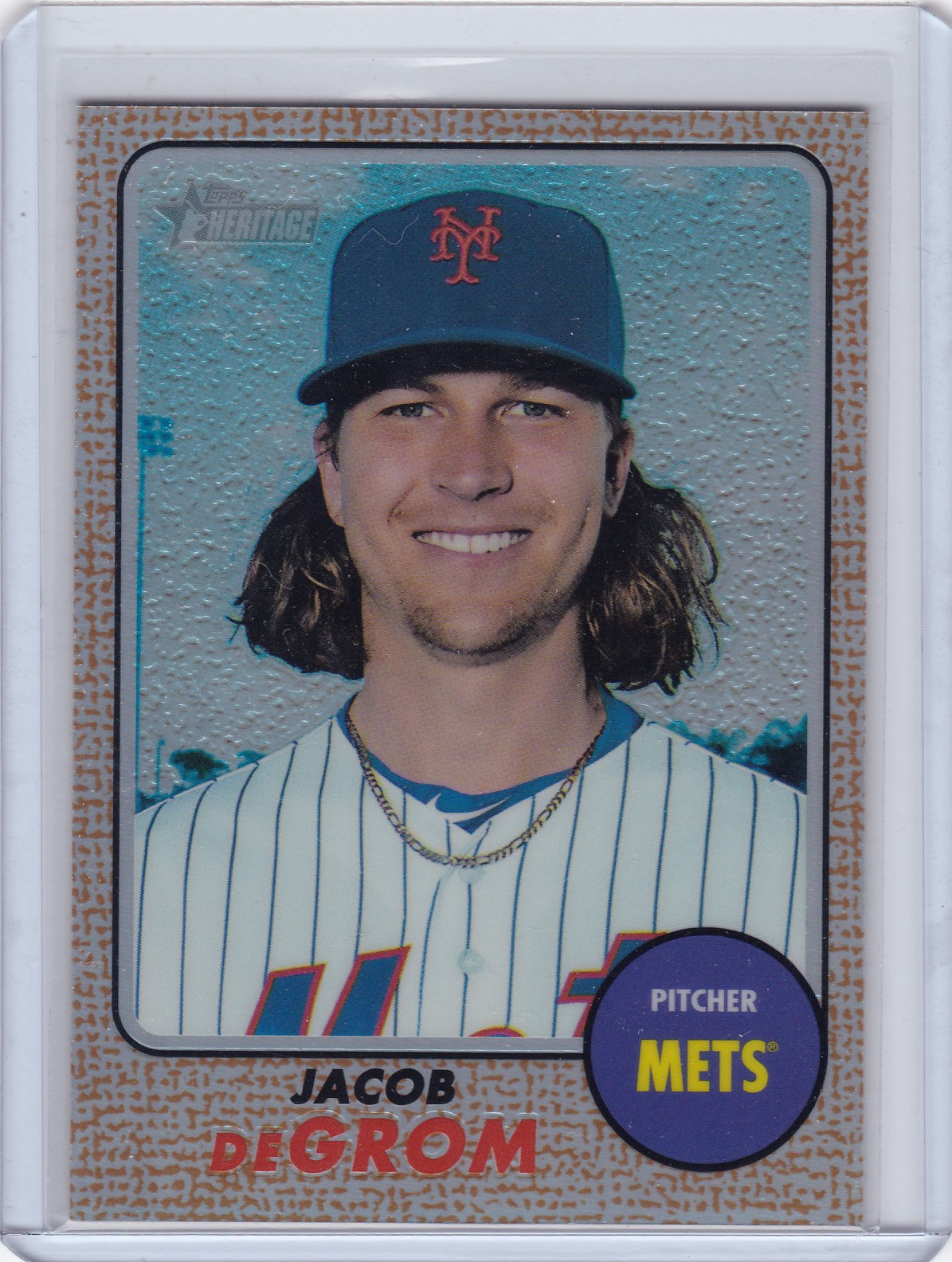 2017 Topps Heritage Chrome Refractor Jacob DeGrom /568