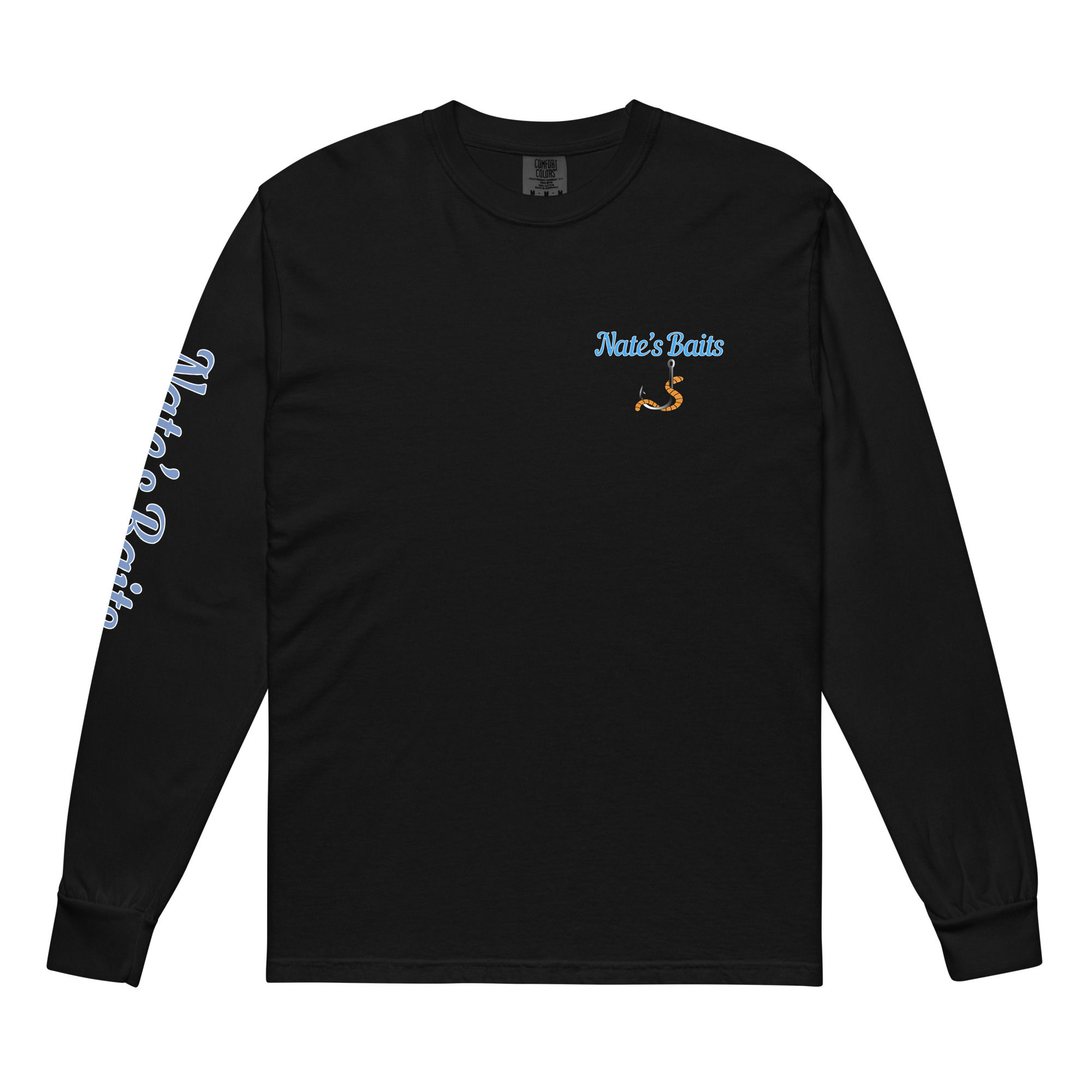 Heavyweight long-sleeve shirt with right sleeve logo