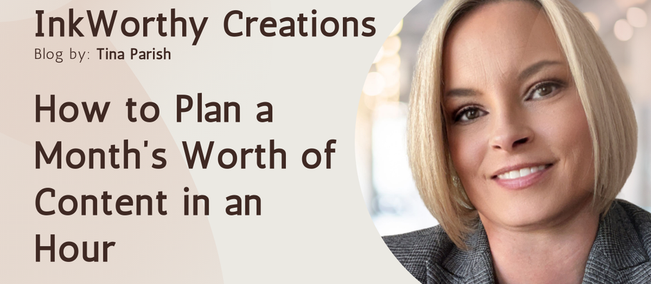 How to Plan a Month's Worth of Content in an Hour