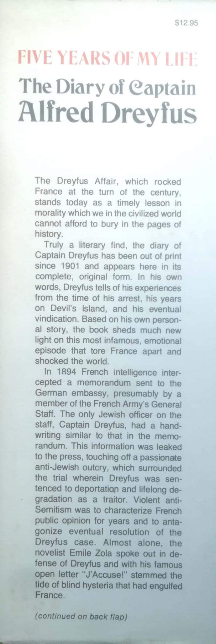 תמונה ממוזערת: Alfred Dreyfus - Five Years of My Life