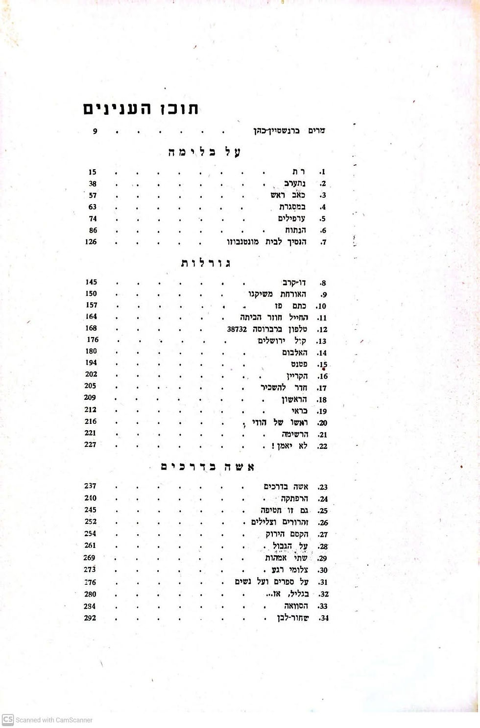 תמונה ממוזערת: מרים ברנשטיין כהן - על בלימה