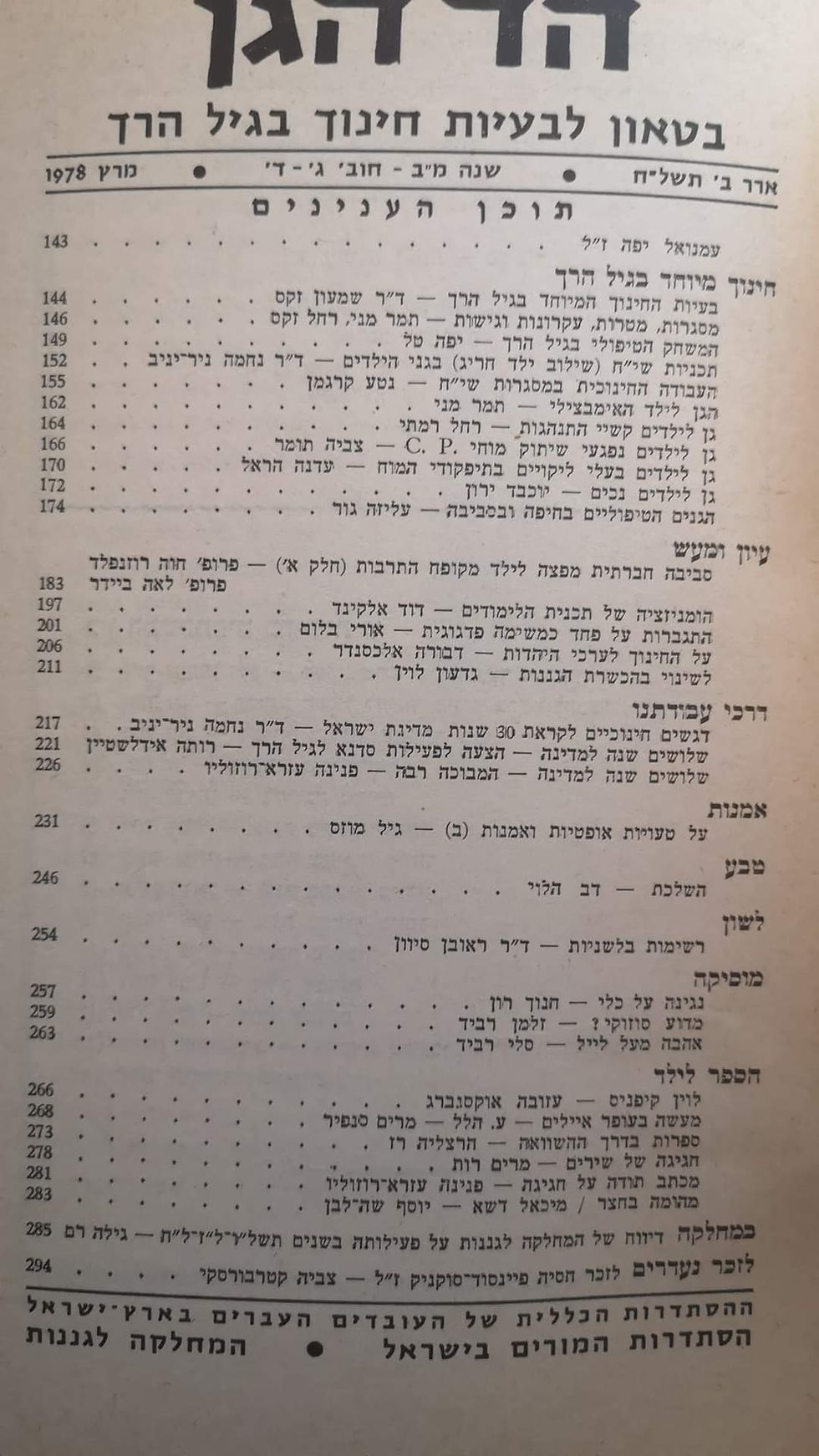 תמונה ממוזערת: לאה בריקמן (עורכת) הד הגן - בטאון לבעיות חינוך בגיל הרך