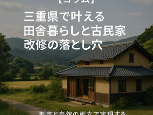 三重県で叶える田舎暮らしと古民家改修の落とし穴