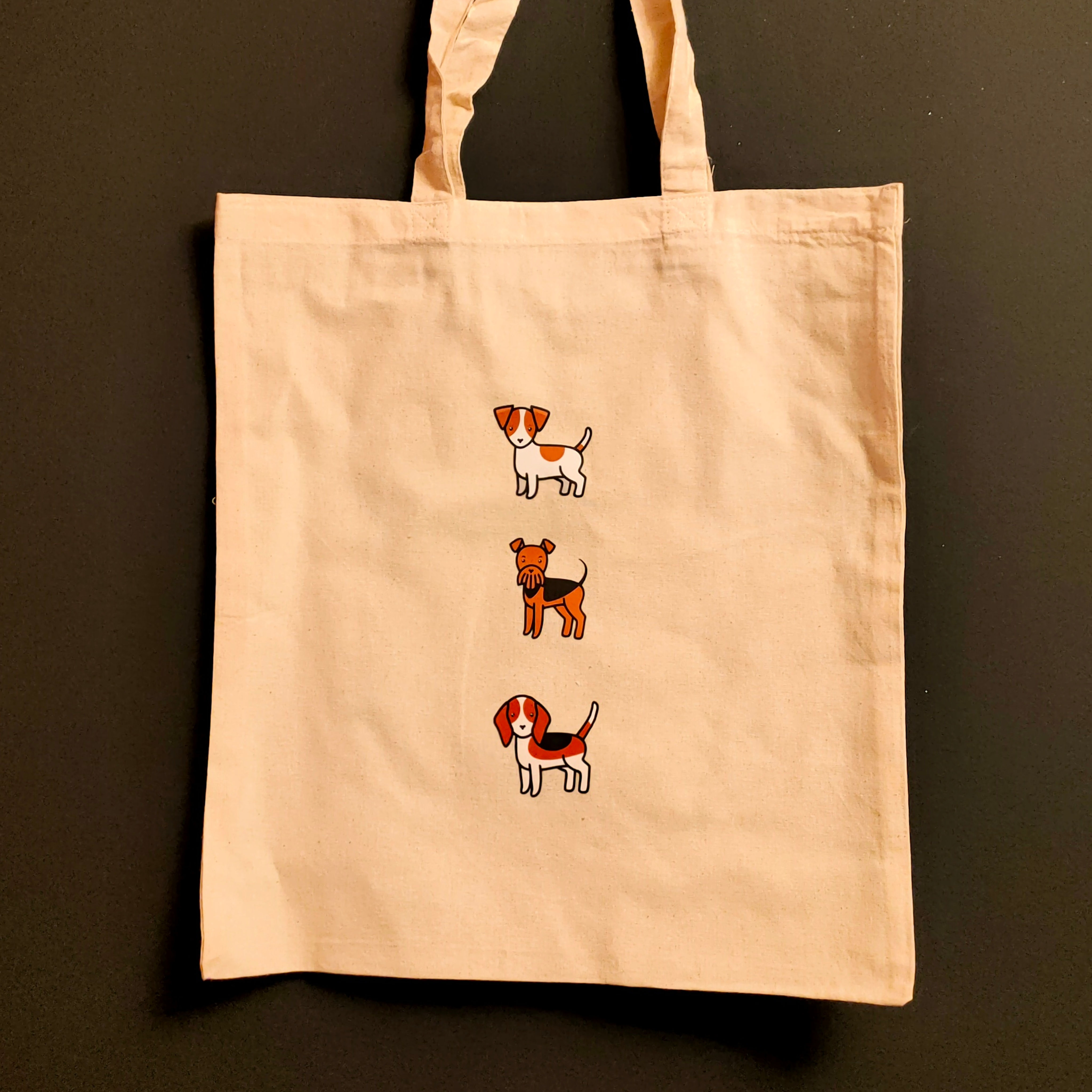 Cute Dos Lovers Design 8 Eco-friendly 100% Recycled Tote Bag