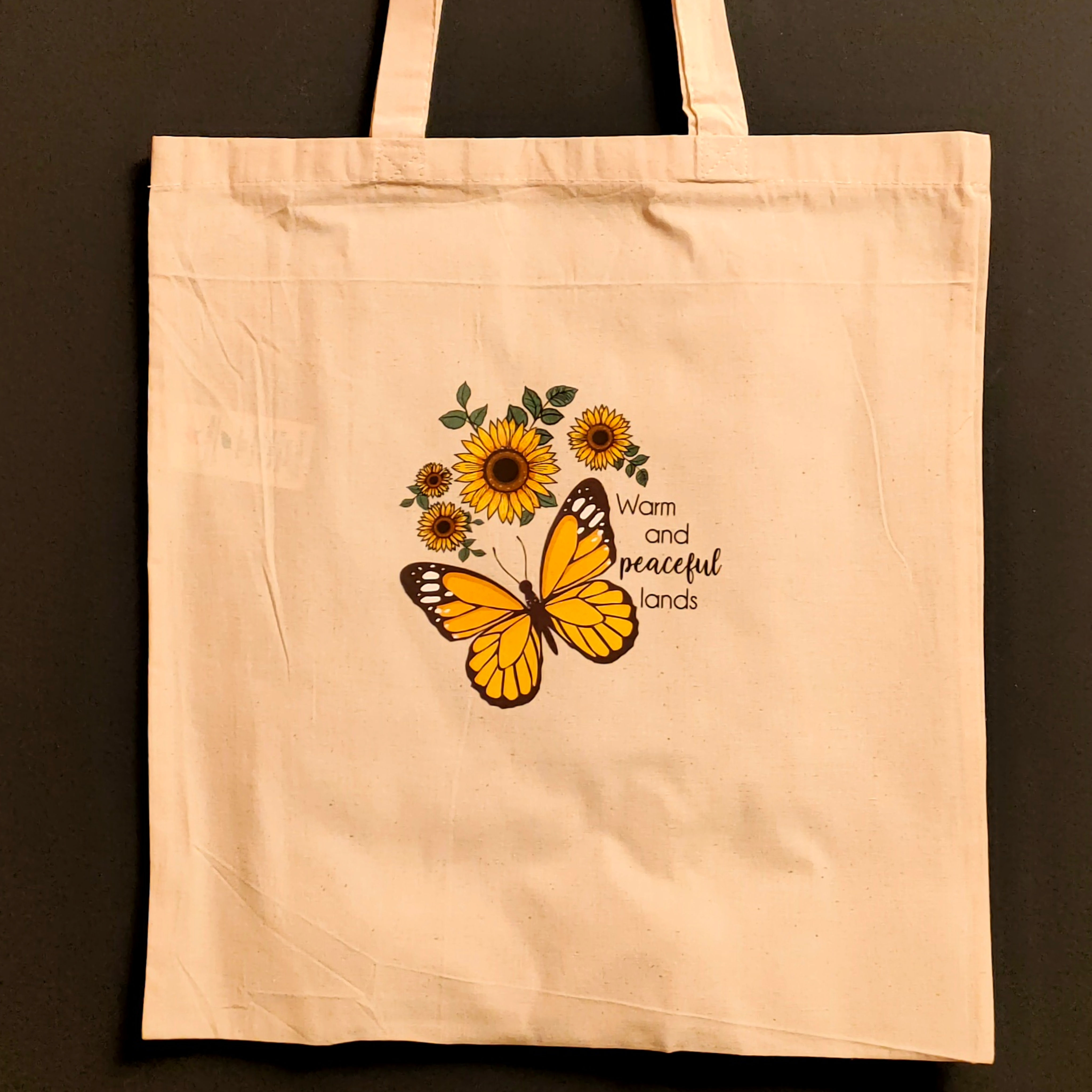 Warm And Peaceful Lands Inspirational Eco-friendly 100% Recycled Tote Bag