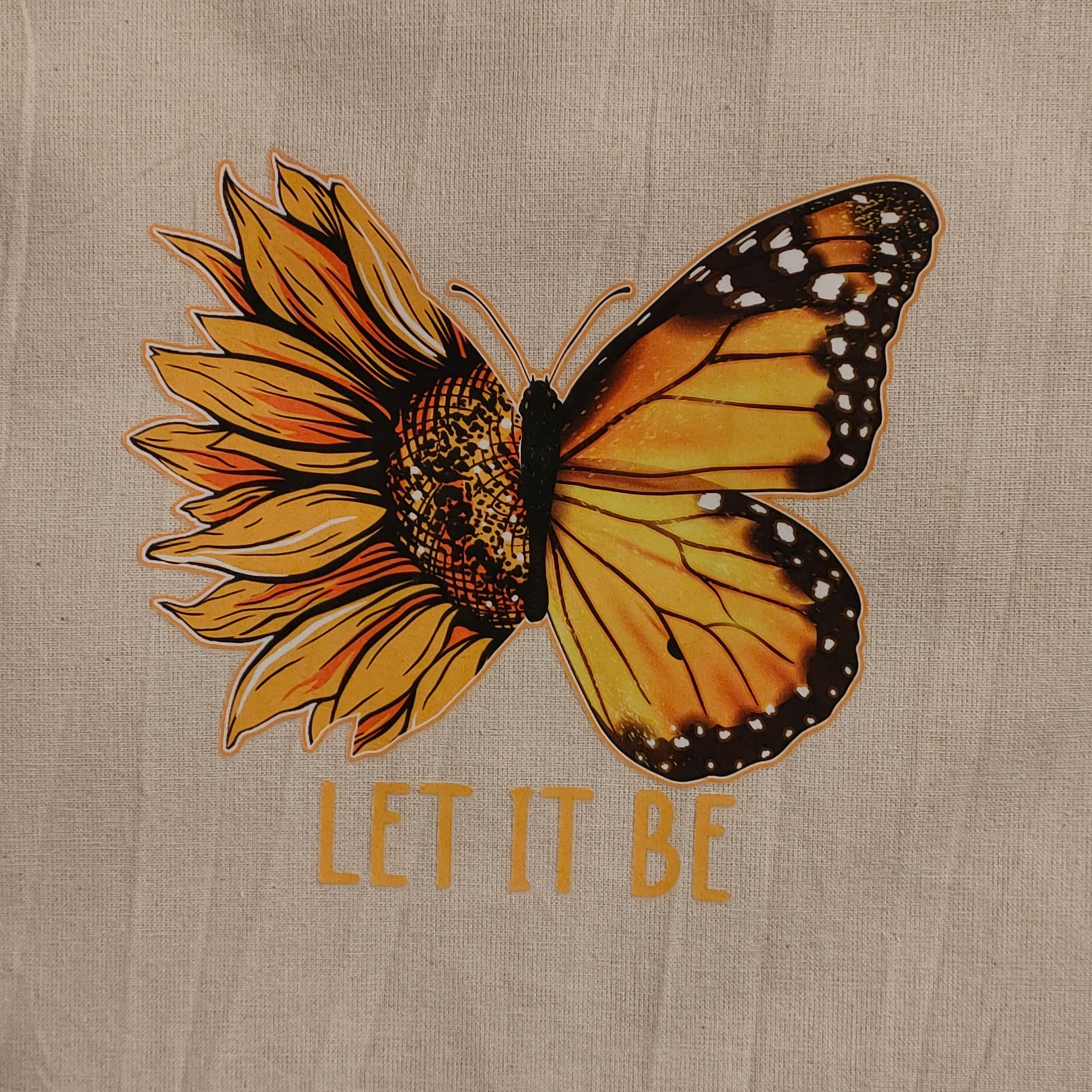 Let It Be Inspirational Eco-friendly 100% Recycled Tote Bag