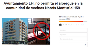 Change.org: No al albergue juvenil en Narcís Monturiol