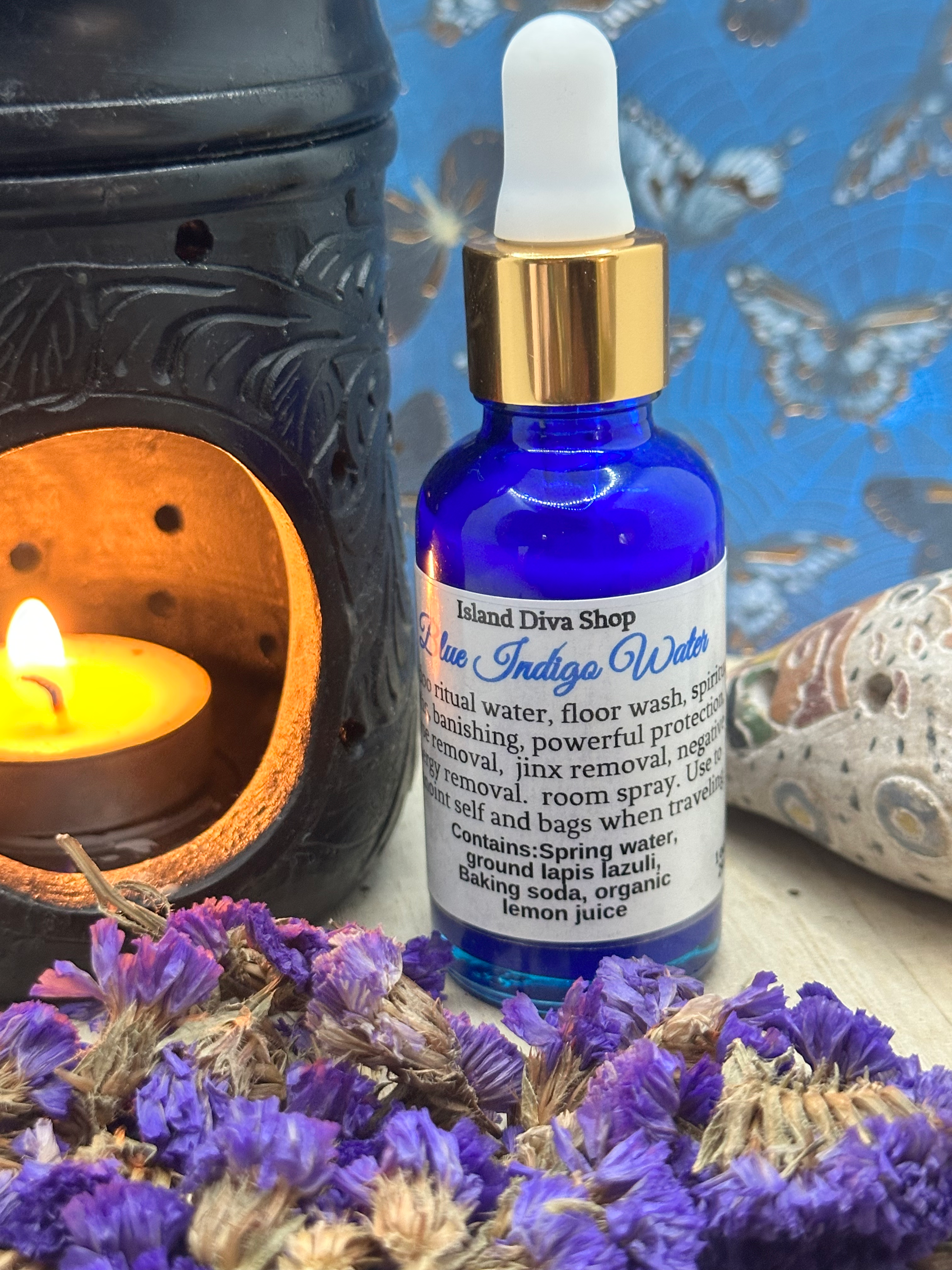 Blue indigo water 