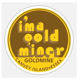 GOLDMINE WINDOW STICKER 100MM