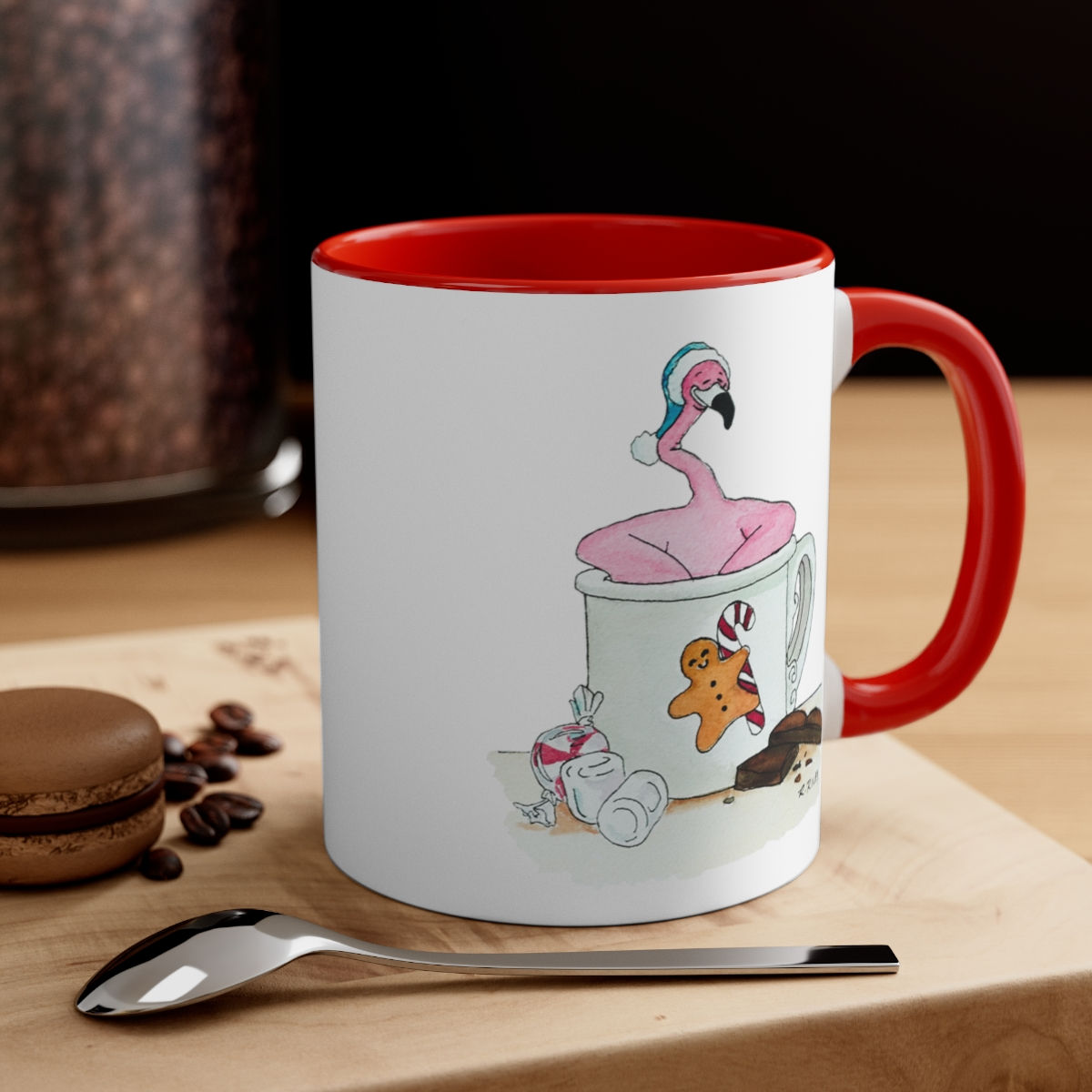 "Hot Chocolate" - Two Tone Ceramic Mug 11oz
