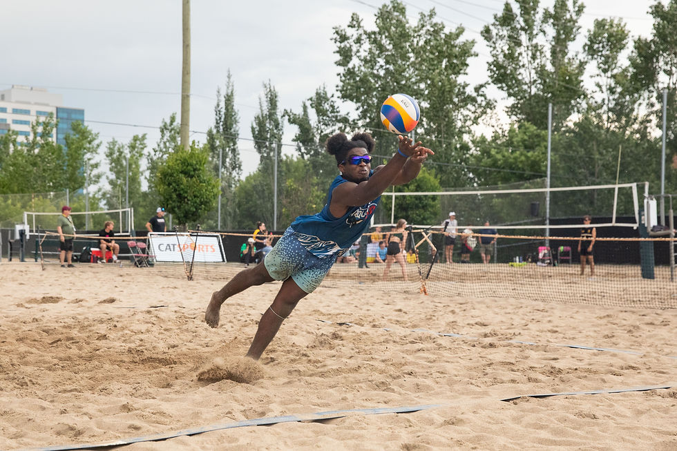 Nathan qui plonge au volley-ball
