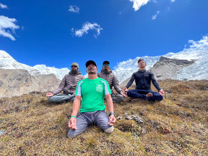 Hari Budha Magar, Himlung Himal training climb for Everest 2023. Meditation on the mountain.