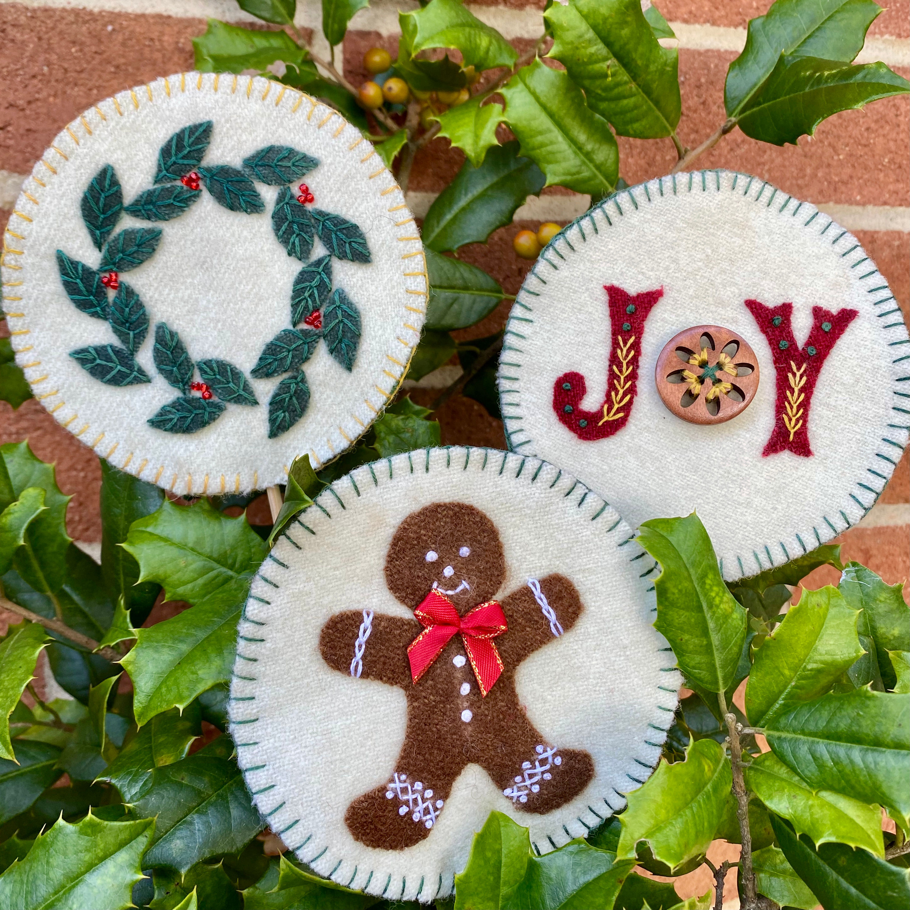 Christmas Potstickers Printed Pattern