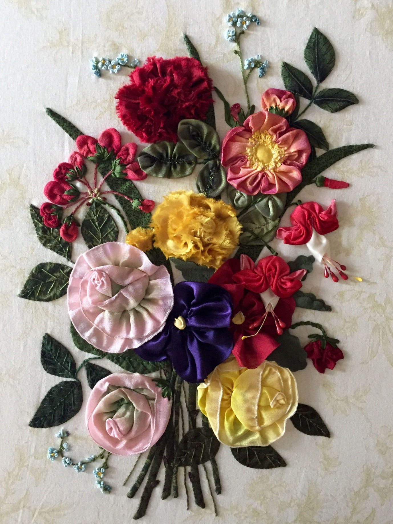 Zierblumen (Bouquet of Flowers) Digital Pattern