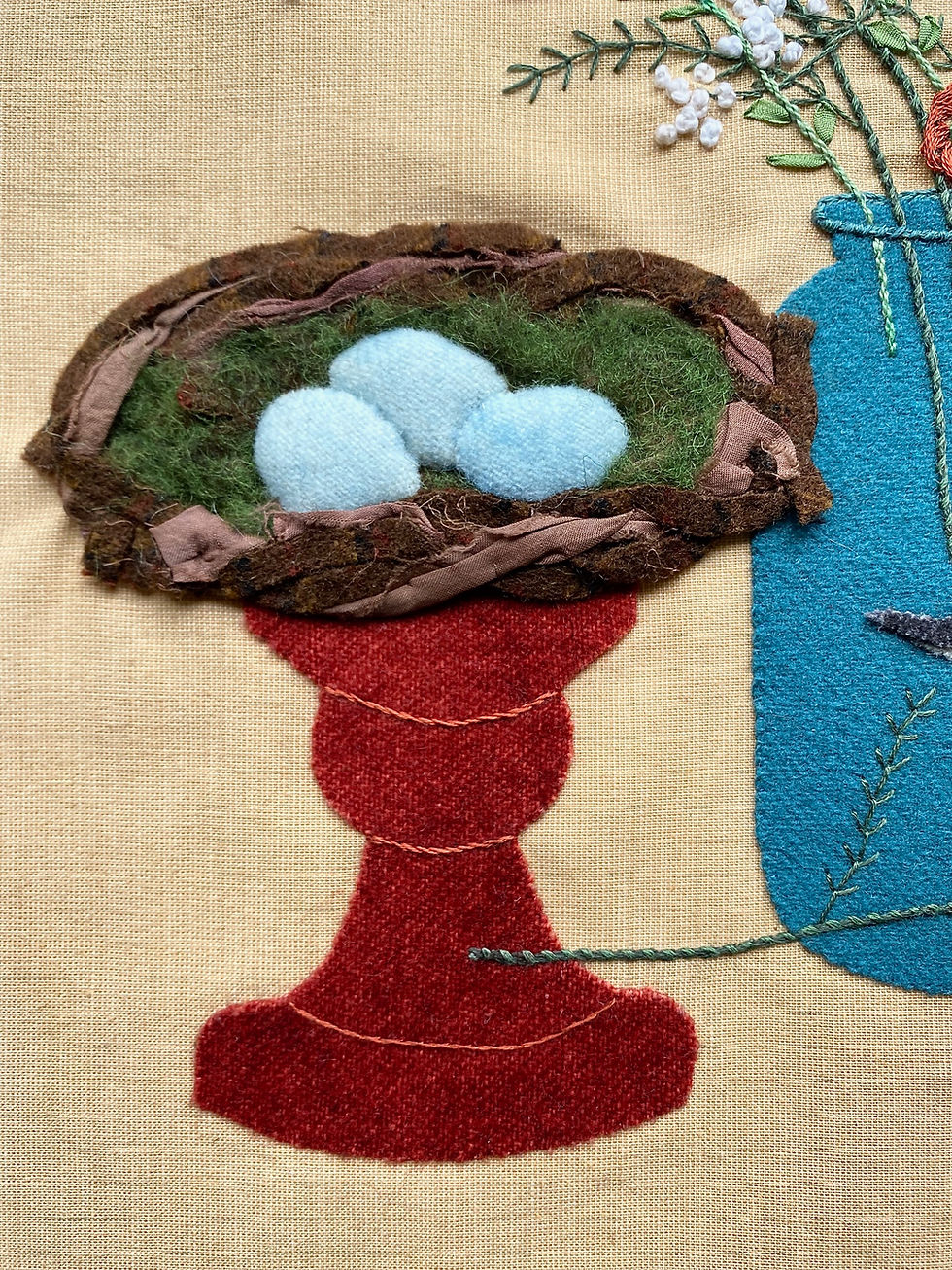 Thumbnail: Nesting Nuthatch Digital Pattern